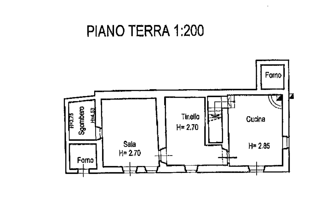 planimetria ABITAZIONE RURALE ALL'ASTA IN VIA PISTOIESE, VINCI (FI) - 1