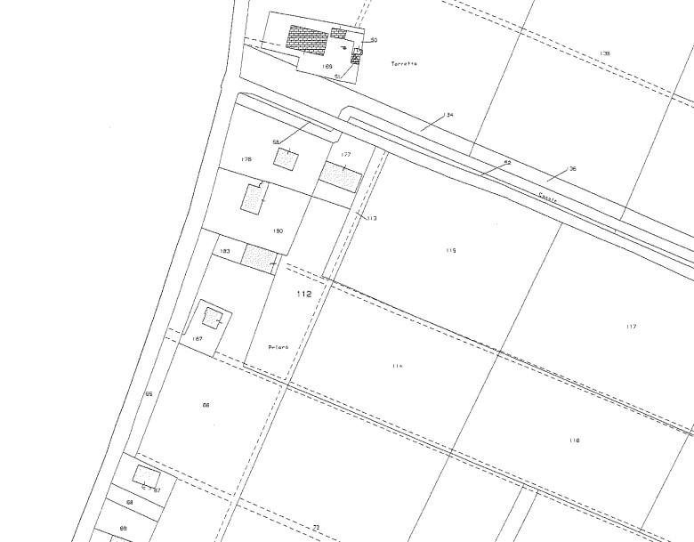 planimetria APPARTAMENTO RURALE ALL'ASTA IN VIA CHIESA DI CORTILE, CARPI (MO) - 1