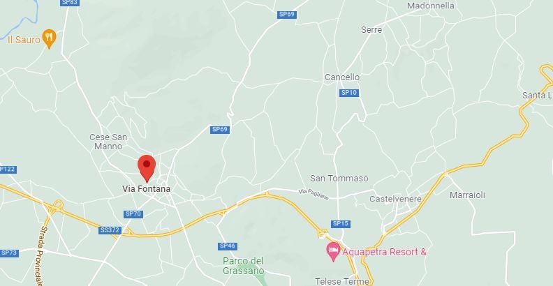 planimetria APPARTAMENTO MULTIACCESSORIATO DA ULTIMARE ALL'ASTA IN VIA FONTANA, S. TELESINO (BN) - 1