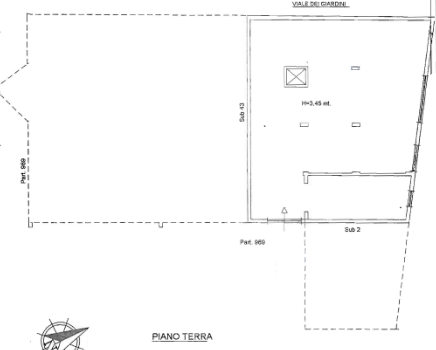 planimetria DEPOSITO AL GREZZO ALL'ASTA IN VIA DELLE MIMOSE, SAN LEONE, AGRIGENTO (AG) - 1
