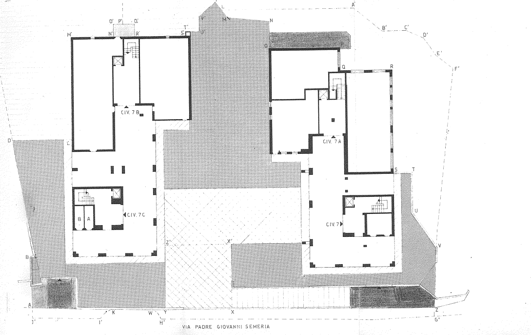 planimetria AMPIO APPARTAMENTO MULTIACCESSORIATO ALL'ASTA IN VIA PADRE SEMERIA, GENOVA (GE) - 1