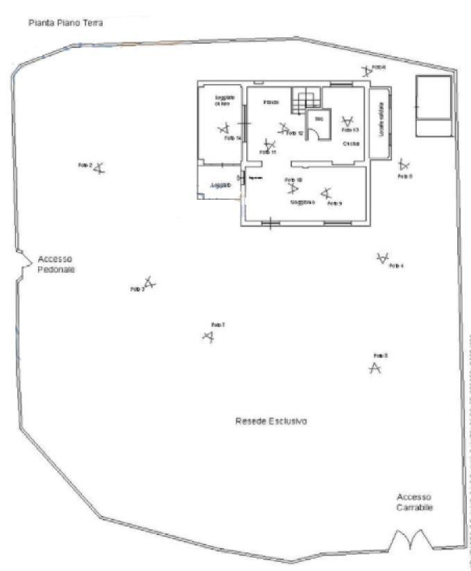 planimetria VILLA MULTIACCESSORIATA ALL'ASTA IN STRADA COMUNALE PIAN DI ROGLIO, CAPANNOLI (PI) - 1