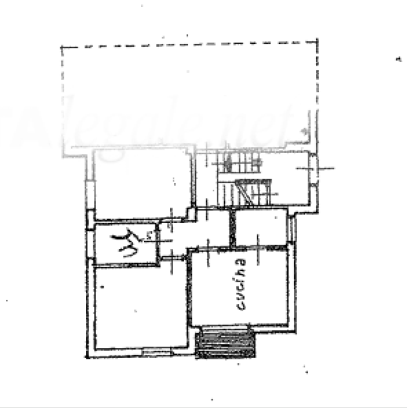planimetria TRILOCALE + ACCESSORI ALL'ASTA IN VIA CAVALIERI DI V. VENETO, S. SEVERINO MARCHE (MC) - 1