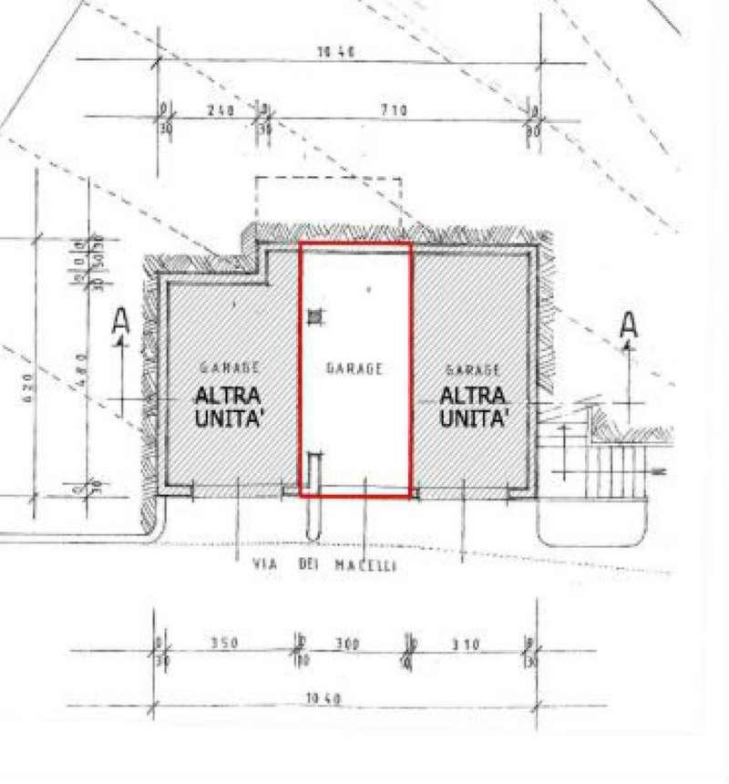 planimetria AUTORIMESSA ALL'ASTA IN VIA DEI MACELLI, SCANSANO (GR) - 1