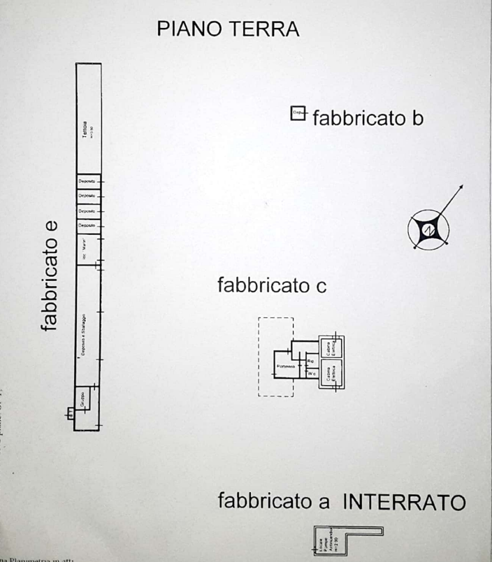 planimetria OPIFICIO INDUSTRIALE ALL'ASTA IN STRADA SS 17, SULMONA (AQ) - 1
