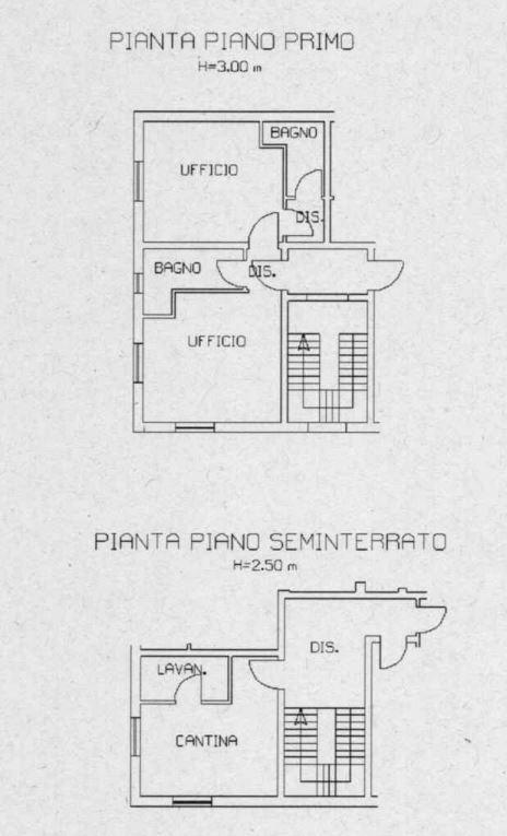 planimetria PALAZZINA CON ACCESSORI ALL'ASTA IN VIA CASTIGLIONI, MODENA (MO) - 1