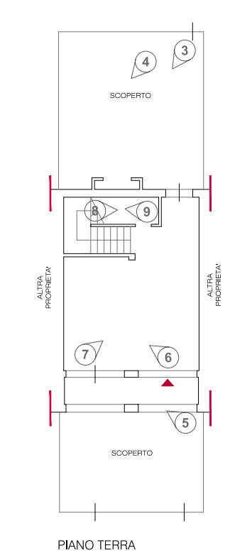 planimetria CASA A SCHIERA MULTIACCESSORIATA ALL'ASTA IN VIA BASSETTE, SAN DONA' DI PIAVE (VE) - 1