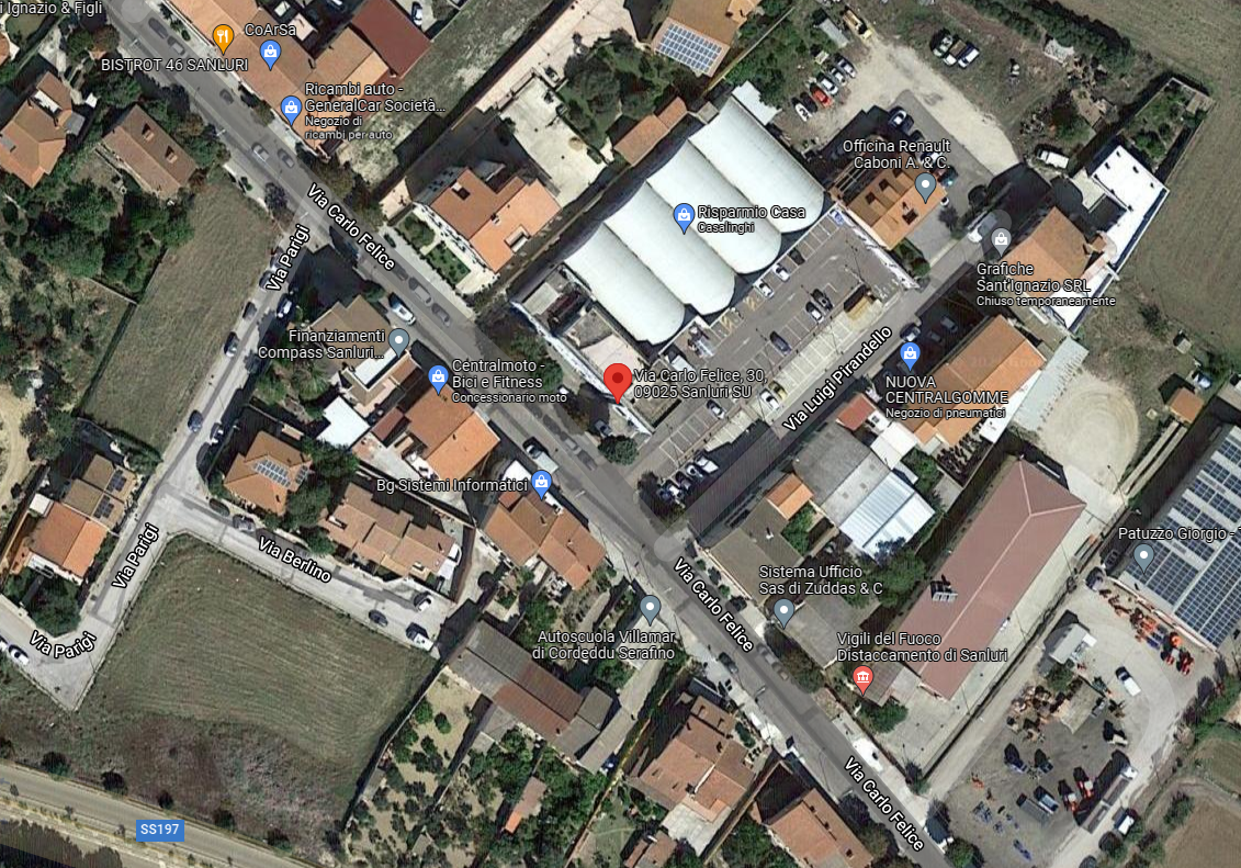 planimetria PALESTRA ALL ASTA IN VIA CARLO FELICE, SANLURI (SU) - 1