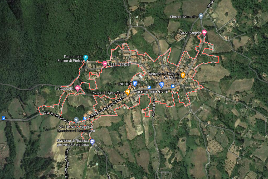 planimetria AMPIO TERRENO ALL'ASTA IN LOCALITA' SASSOFORTINO, ROCCASTRADA (GR) - 1