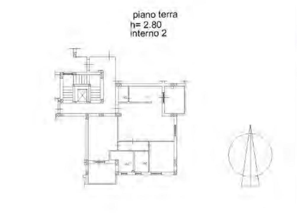planimetria TRILOCALE CON ACCESSORI ALL'ASTA IN VIA SANT'ANTONELLO, MONTALTO UFFUGO (CS) - 1