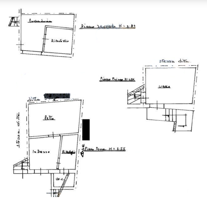 planimetria CASA SINGOLA ALL'ASTA NEL CORTILE DEODATO, BRONTE (CT) - 1