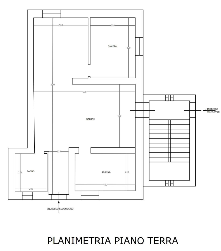 planimetria ABITAZIONE ALL'ASTA IN CONTRADA SERRA LONGA B, ROSE (CS) - 1