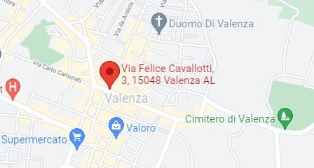 planimetria NEGOZIO CON ACCESSORI ALL'ASTA IN VIA FELICE CAVALLOTTI, VALENZA (AL) - 1