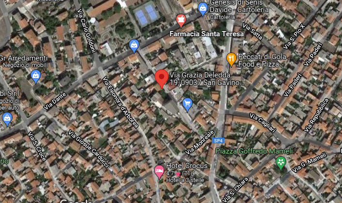 planimetria APPARTAMENTO ALL'ASTA IN VIA GRAZIA DELEDDA, SAN GAVINO MONREALE (SU) - 1