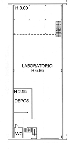 planimetria LABORATORIO ARTIGIANALE ALL'ASTA IN VIA CAPO VERDE, OLBIA (SS) - 1