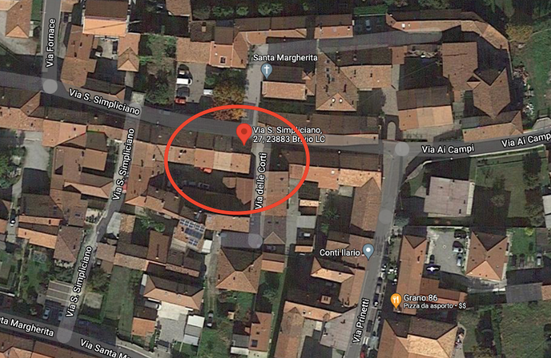 planimetria TRILOCALE ALL'ASTA IN EDIFICIO DI CORTE IN VIA DELLE CORTI, BRIVIO (LC) - 1