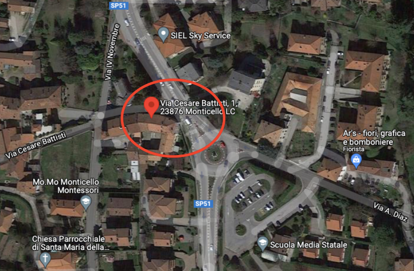 planimetria BILOCALE ALL'ASTA IN VIA CESARE BATTISTI, MONTICELLO BRIANZA (LC) - 1