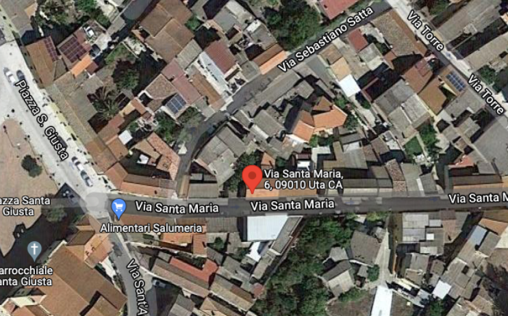 planimetria CASA INDIPENDENTE ALL'ASTA DA RISTRUTTURARE IN VIA SANTA MARIA, UTA (CA) - 1