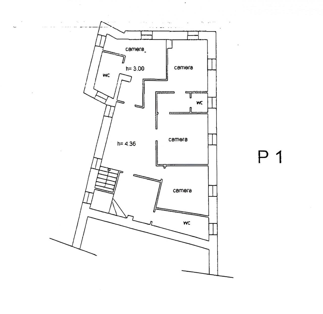 planimetria CASA INDIPENDENTE ALL'ASTA IN LOCALITA' PERITO, CAMERINO (MC) - 1