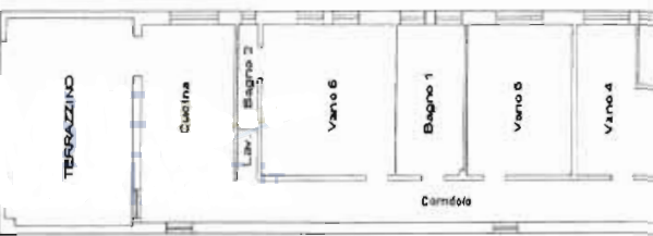 planimetria APPARTAMENTO CON ACCESSORI ALL'ASTA IN CORSO ITALIA, RIPOSTO (CT) - 1