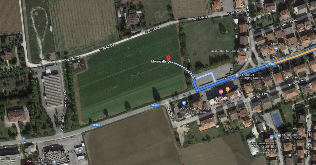 planimetria APPEZZAMENTO DI TERRENO ALL'ASTA IN LOCALITA' TRODICA, COMUNE DI MORROVALLE (TV) - 1