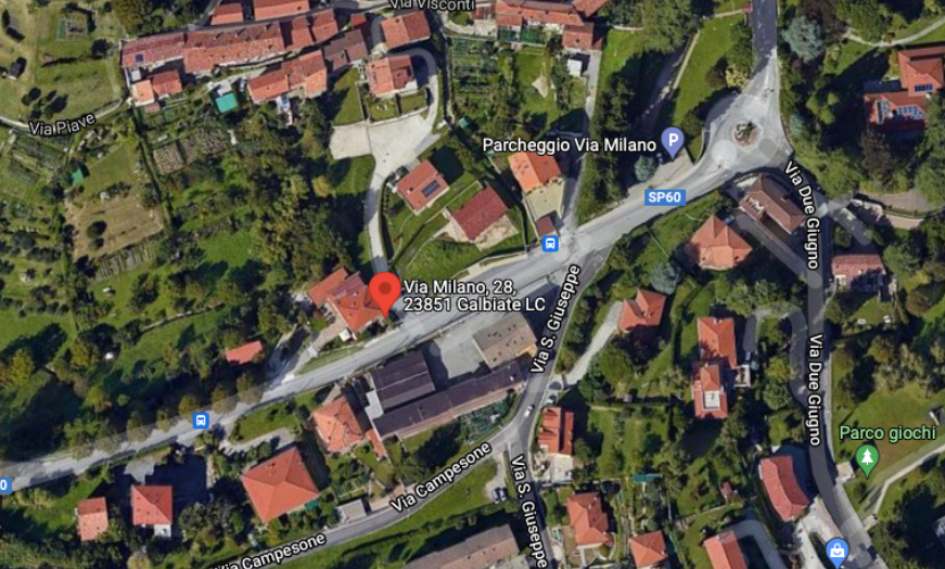 planimetria CASA INDIPENDENTE ALL'ASTA CON CANTINA E BOX IN VIA MILANO, GALBIATE (LC) - 1