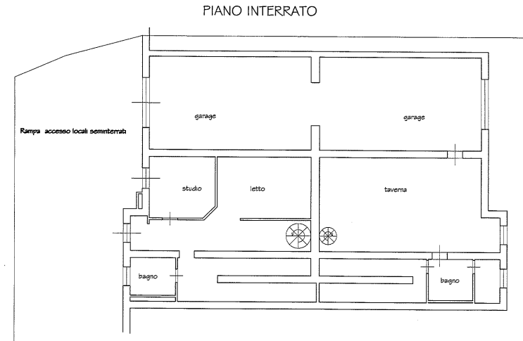 planimetria DUE ABITAZIONI CON ACCESSORI ALL'ASTA IN VIA ERCOLI A MONTEROSI (VT) - 1