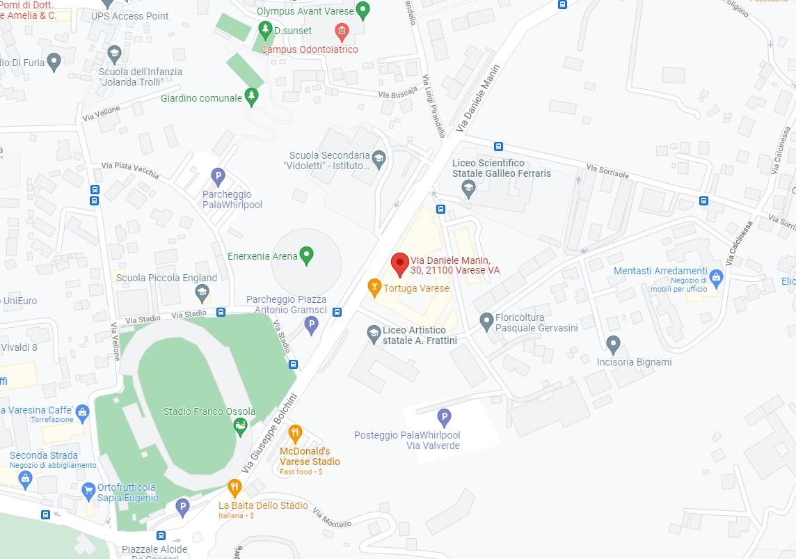 planimetria TRILOCALE CON CANTINA E BOX ALL'ASTA IN VIA MANIN, VARESE (VA) - 1