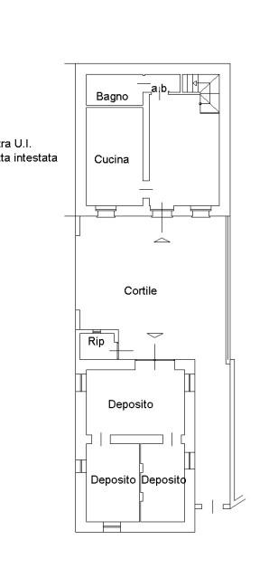 planimetria TRILOCALE SU DUE PIANI ACCESSORIATO ALL'ASTA IN VIA ROMA, CORTELEONA E GENZONE (PV) - 1