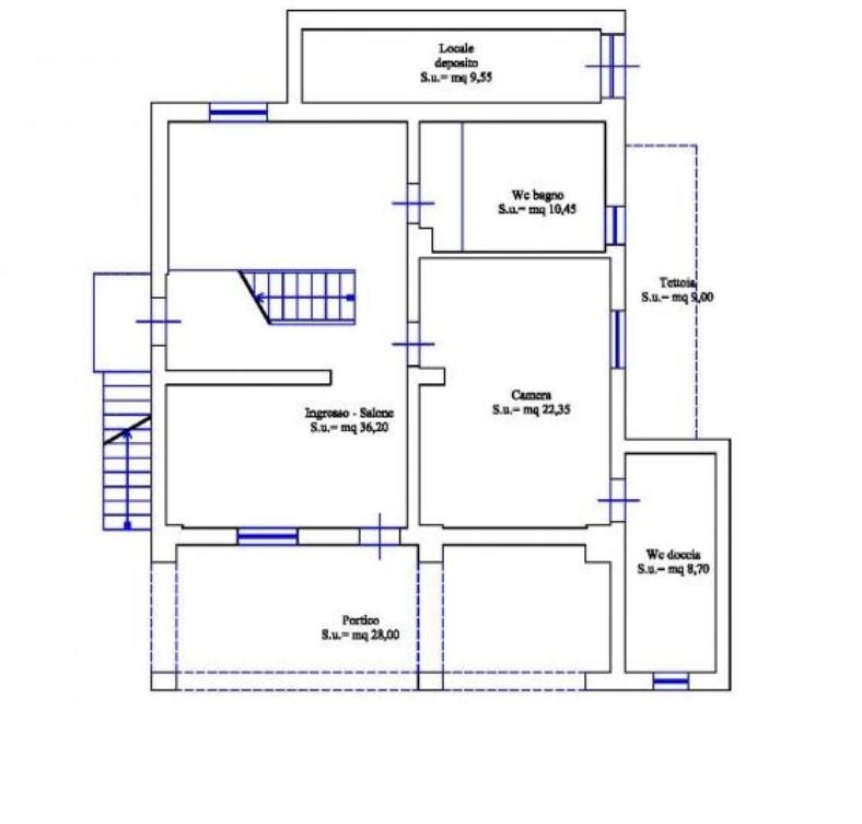 planimetria VILLA CON GIARDINO ALL'ASTA IN VIA DEL FICO D'INDIA, MISILMERI (PA) - 1