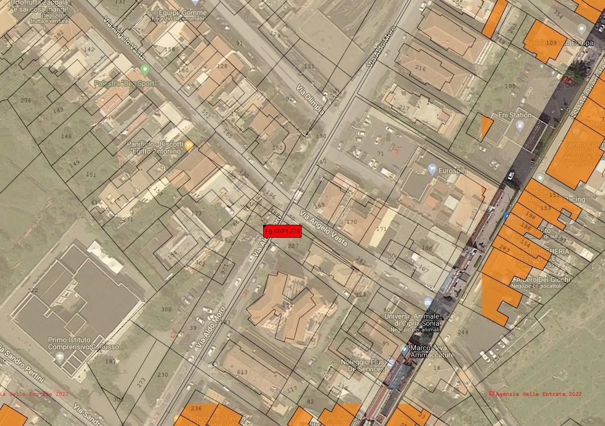 planimetria DEPOSITO E DUE BOTTEGHE ALL'ASTA IN VIA VASTA E VIA Q. SELLA, GIARRE (CT) - 1