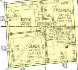 planimetria AMPIO APPARTAMENTO CON ACCESSORI DA ULTIMARE ALL'ASTA IN VIA ROMA, CAVARENO (TN) - 1