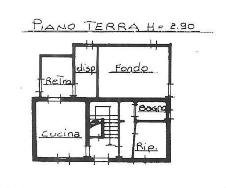 planimetria CASA SINGOLA ACCESSORIATA ALL'ASTA IN VIA LAGO DI CORBARA, SPELLO (PG) - 1