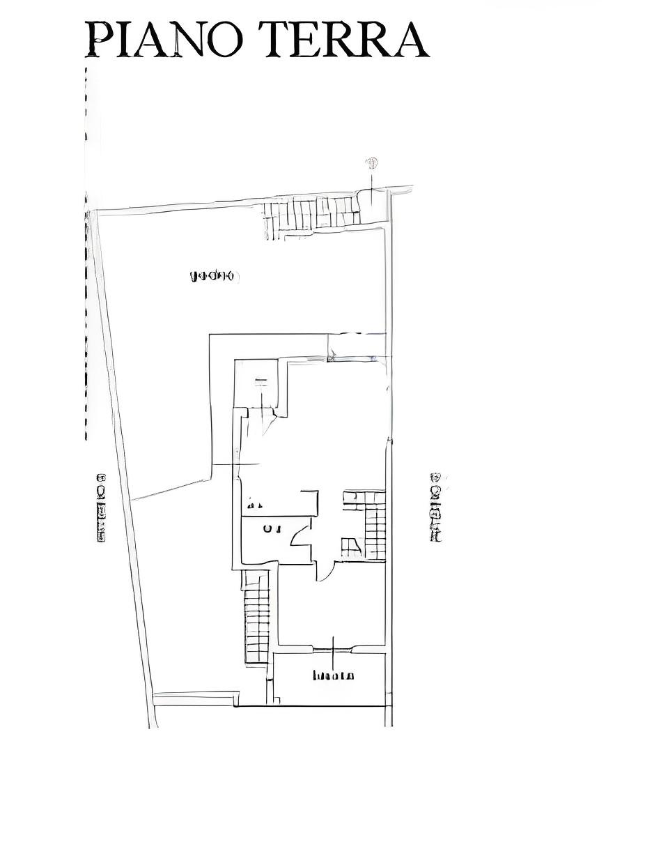 planimetria CASA DI TRE PIANI ALL'ASTA CON GARAGE IN VIA BASTIANACCIO, RIANO (RM) - 1