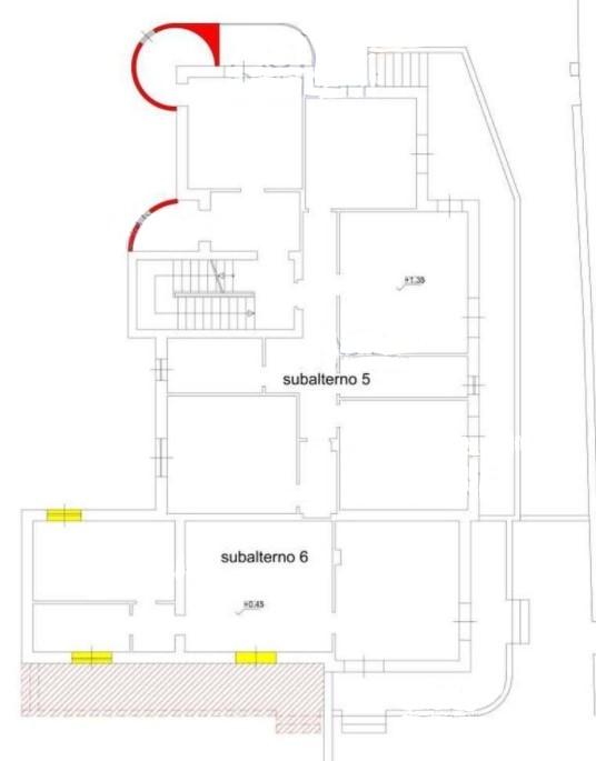 planimetria UNITA' COMMERCIALE ALL'ASTA IN VIA MULINO VECCHIO, ACERRA (NA) - 1