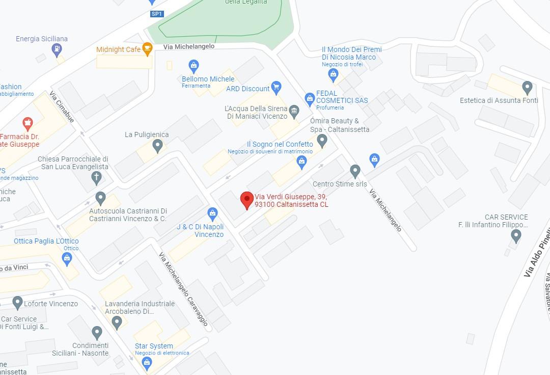planimetria LOCALE CANTINA ALL'ASTA IN VIA GIUSEPPE VERDI, CALTANISSETTA (CL) - 1
