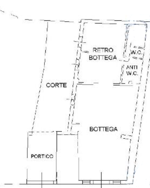 planimetria AMPIO NEGOZIO ALL'ASTA IN VIA GORIZIA, NICOLOSI (CT) - 1