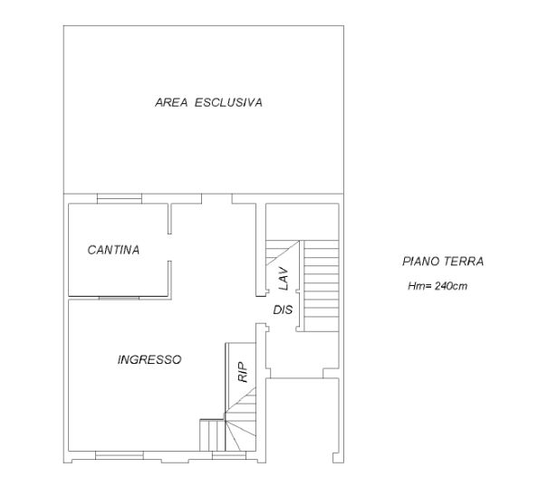 planimetria APPARTAMENTO ACCESSORIATO CON BOX ALL'ASTA IN VIA BRANDOLI, SAN PROSPERO (MO) - 1