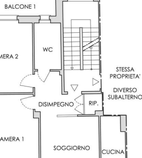 planimetria TRILOCALE CON ACCESSORI ALL'ASTA IN VIALE RISORGIMENTO,CANELLI (AT) - 1