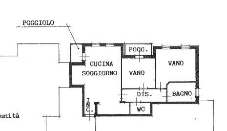 planimetria TRILOCALE CON GARAGE ALL'ASTA IN VIA GASPARE GOZZI A PONTELONGO (PD) - 1