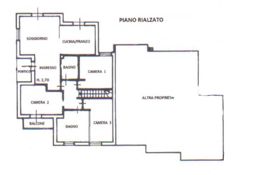 planimetria APPARTAMENTO IN VILLA BIFAMILIARE ALL'ASTA IN VIA G.MAZZINI, ODOLO (BS) - 1