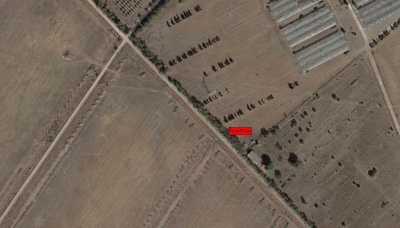 planimetria FONDO RUSTICO ALL'ASTA IN LOCALITA COCCODI, UTA (CA) - 1