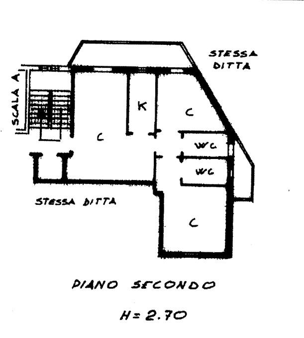 planimetria TRILOCALE CON POSTO AUTO SCOPERTO ALL'ASTA IN VIA LUDOVICO ARIOSTO, OLBIA (SS) - 1