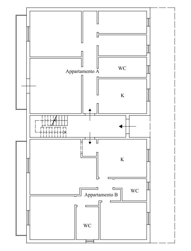 planimetria PALAZZO CON TERRENO ALL'ASTA IN CONTRADA PALISCARNI, BALESTRATE (PA) - 1