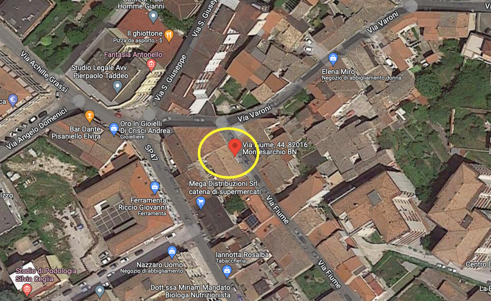 planimetria TRILOCALE ALL'ASTA CON LOCALE DEPOSITO IN VIA FIUME, MONTESARCHIO (BN) - 1