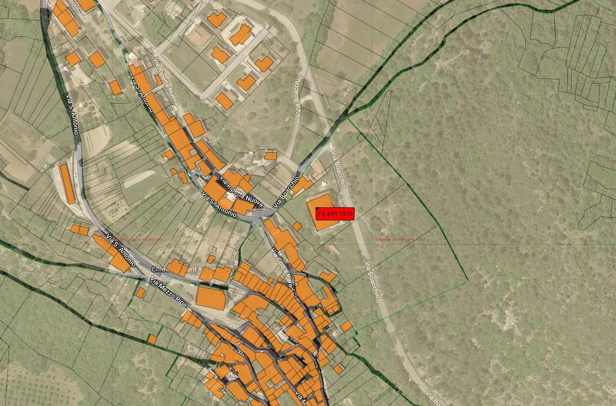 planimetria PALAZZO IN VENDITA ALL'ASTA IN VIA BOACCHIO, FAGNANO ALTO (AQ) - 1