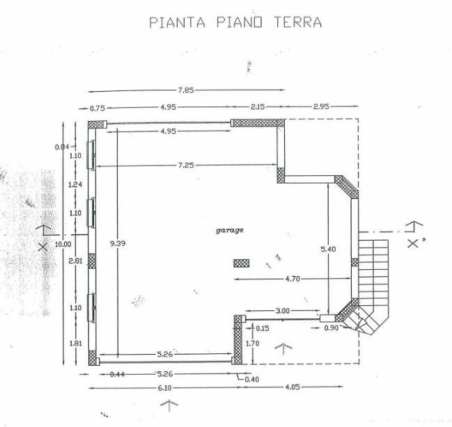 planimetria QUADRILOCALE CON BOX DA ULTIMARE ALL'ASTA IN VIA GRAMSCI, DELIANUOVA (RC) - 1