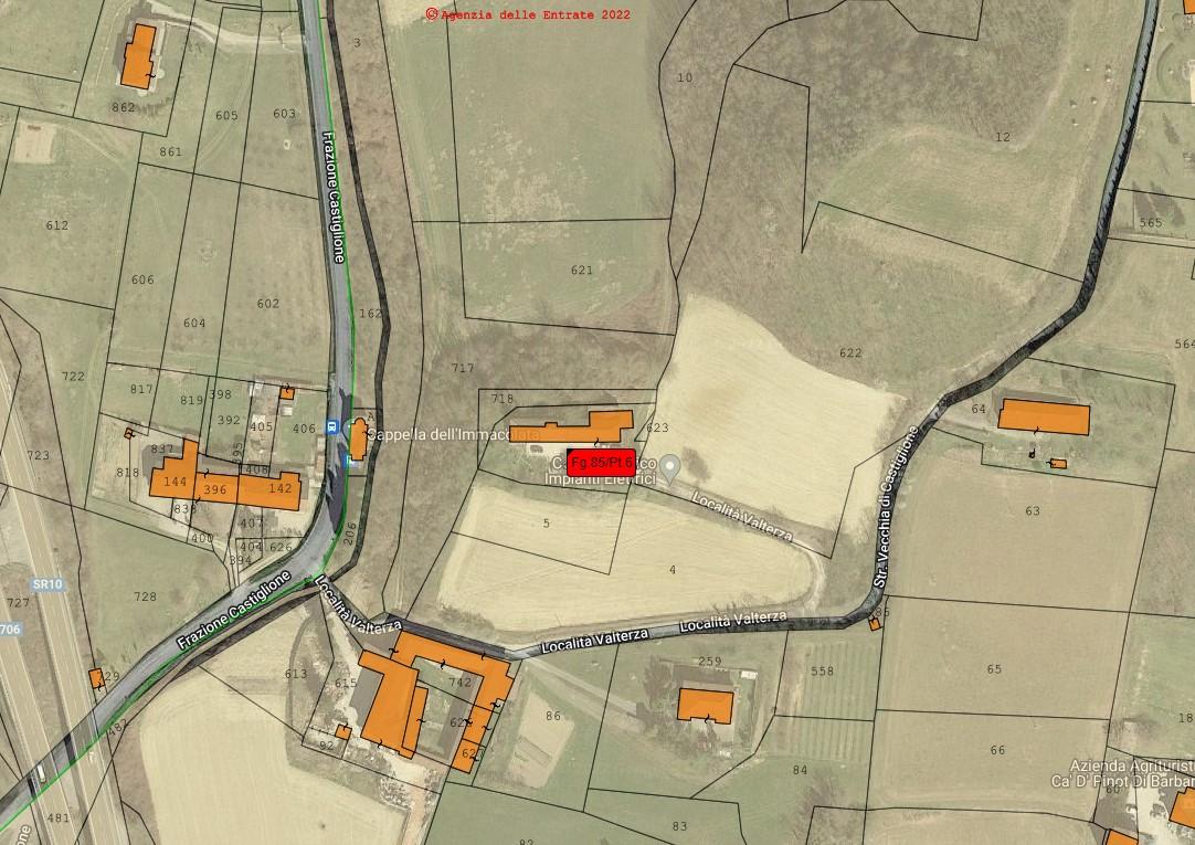 planimetria PORZIONE DI CASCINA ALL'ASTA IN LOCALITA' VALTERZA, ASTI (AT) - 1