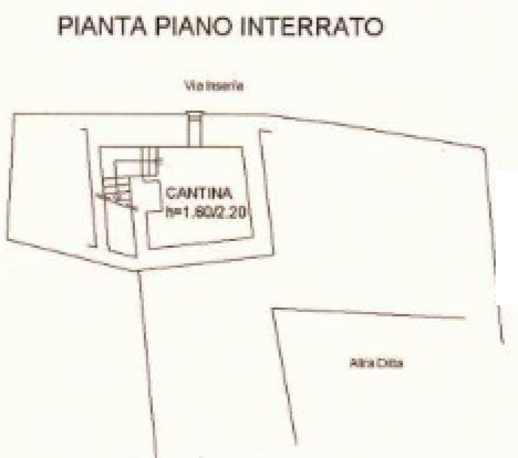 planimetria AMPIO TRILOCALE CON CANTINA ALL'ASTA IN VIA INSERRA, CERRETO D'ASTI (AT) - 1