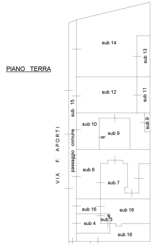 planimetria APPARTAMENTO SU DUE LIVELLI ALL'ASTA IN VIA FERRANTE APORTI, AVEZZANO (AQ) - 1